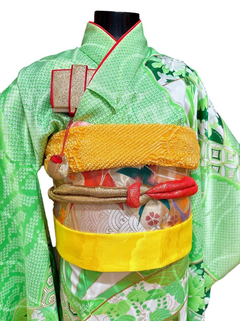 【レトロ・アンティーク】絞り柄 七五三 7歳 フルセット