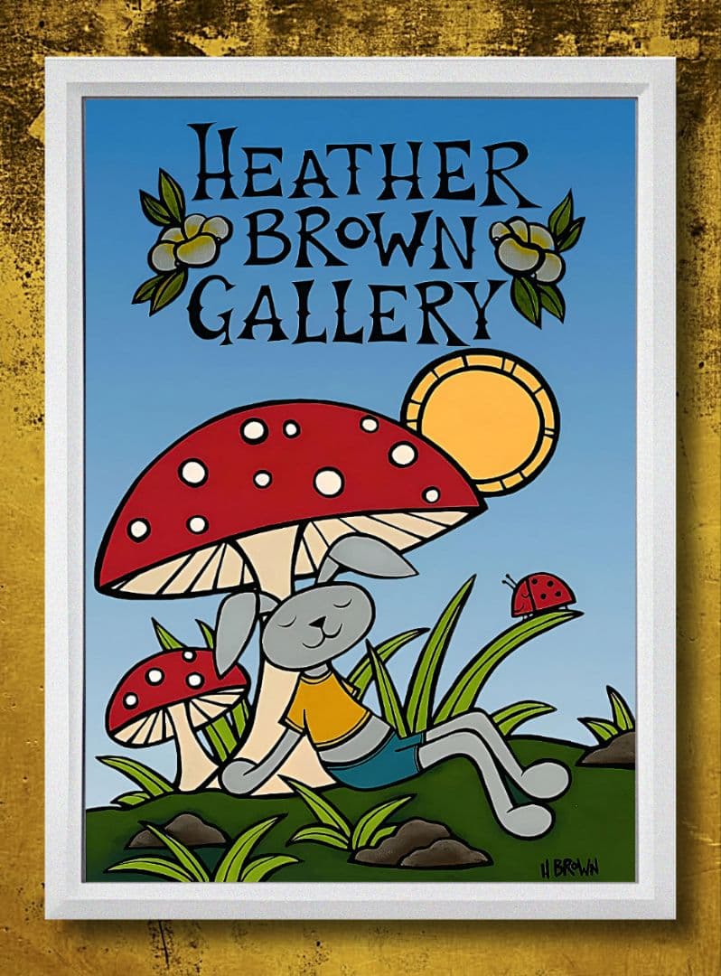 ヘザーブラウン・アート【A4サイズ写真ポスターフレーム付き３点セット】ポスター