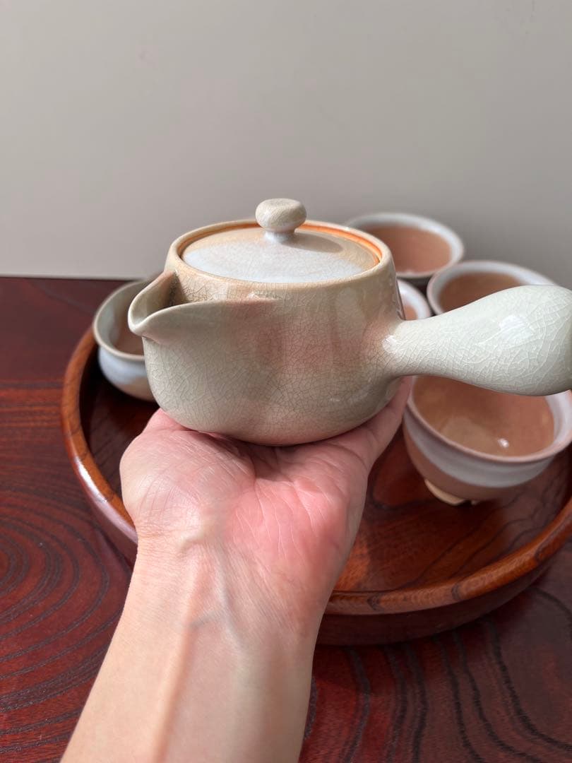 萩焼/湯呑み】茶器セット 急須 湯呑み 和食器 未使用品 大野瑞峰作
