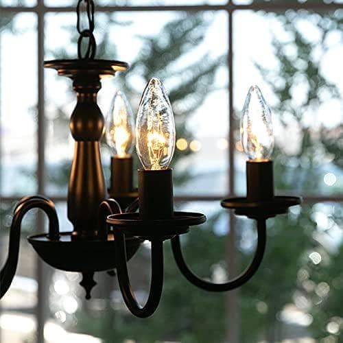 Chende シャンデリア レトロ 5灯 照明 LED 対応 インテリア照明 a