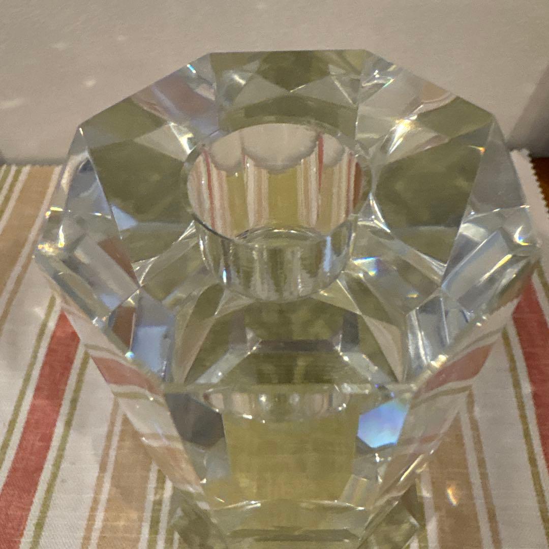 BoConcept クリアガラスのキャンドルホルダー　①