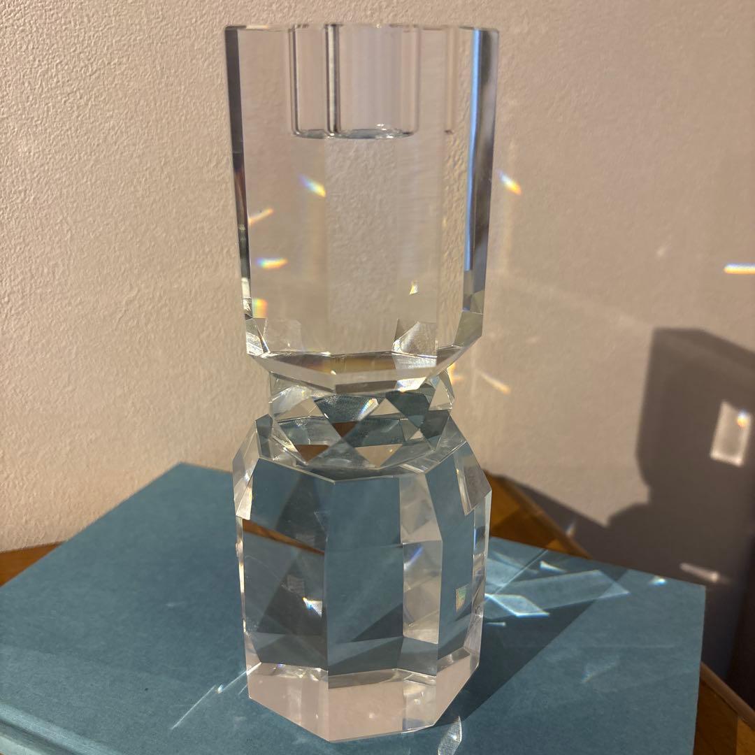 BoConcept クリアガラスのキャンドルホルダー　①