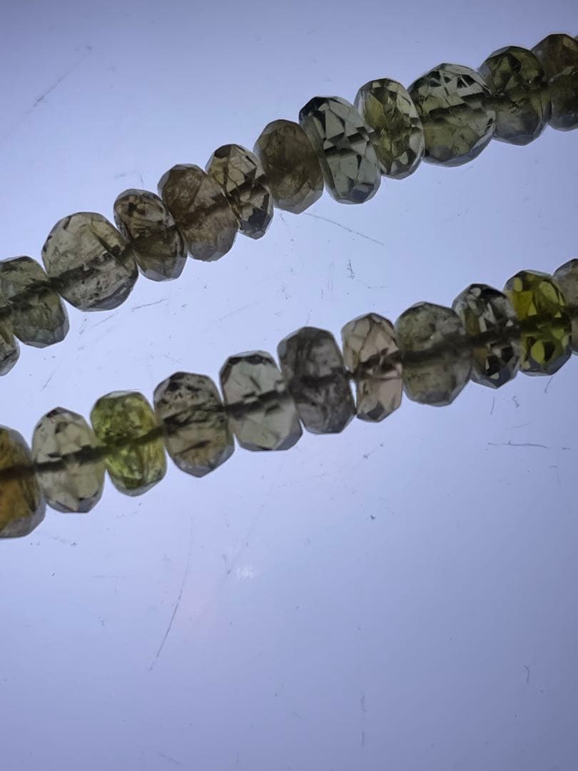 【希少・大粒あり】天然石 ミックストルマリン ボタンカット 4連セット