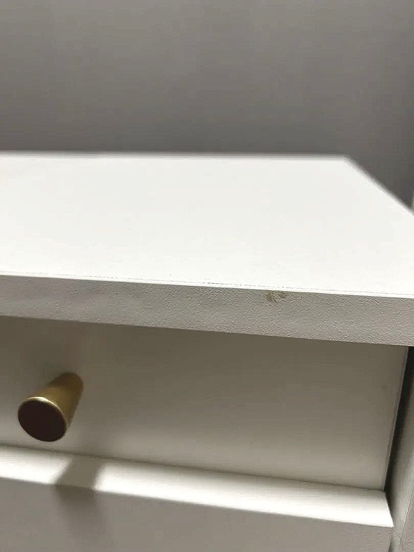 ホワイトドレッサー ミラー付き