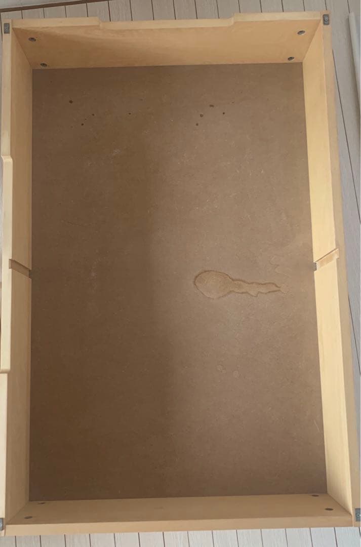 無印 シングルベッドフレーム 木製 オーク材引き出し付き　すのこ　収納