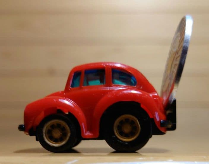 チョロQタカラ漫画 ゼロヨンQ太 マグナム号＆特製コイン 中古品セット