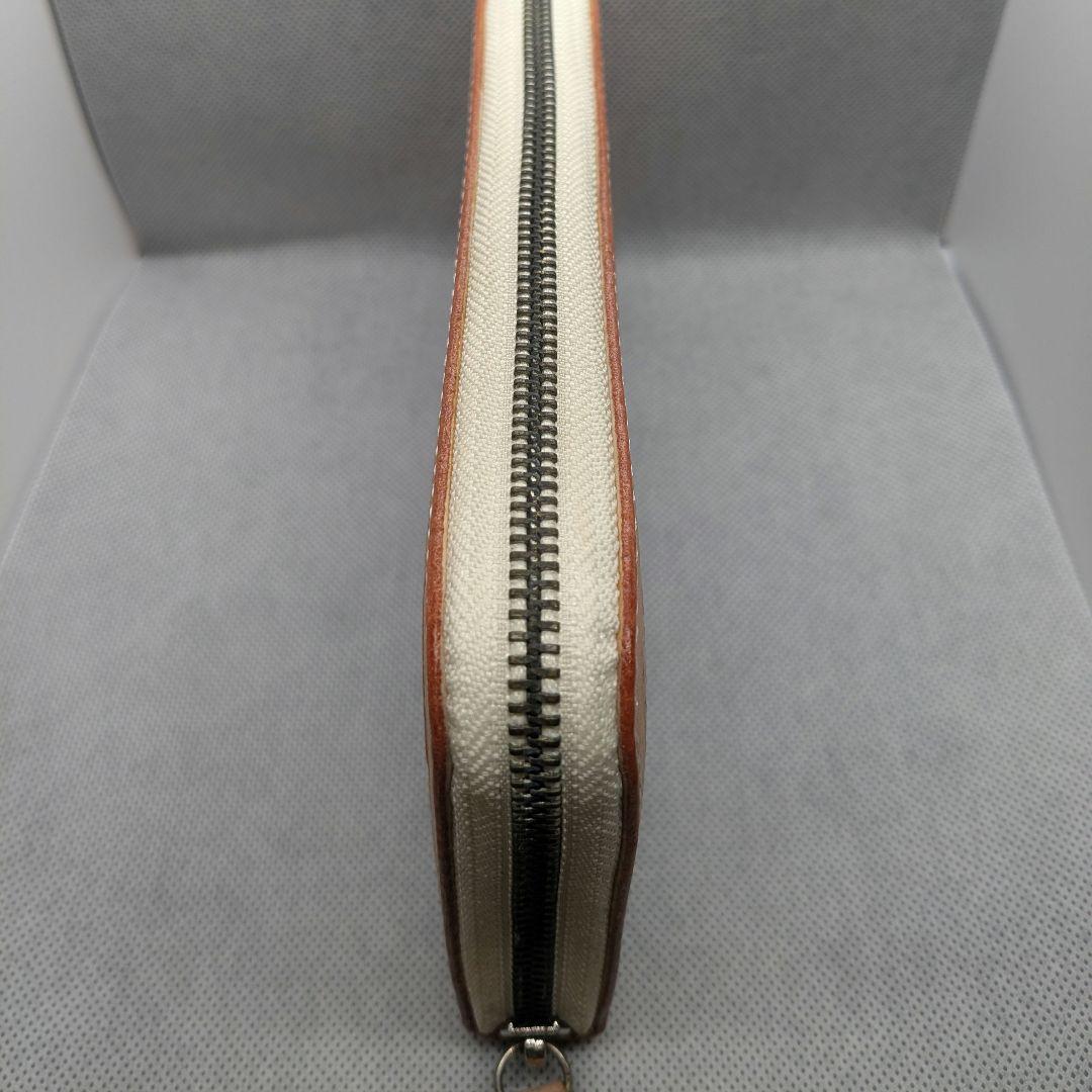 新品ハンドメイド　レザーカービング　ロングウォレット 長財布 ラウンドファスナー