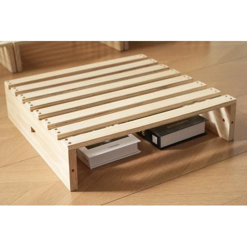 パレットベッド 天然木 すのこベッド ローベッド 木製 おしゃれ　お掃除ロボット