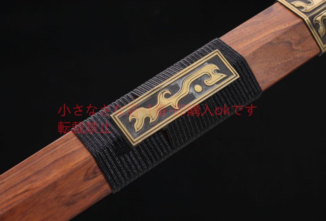 草龍八面漢剣百錬文紋鋼銅装 古兵器 武具 刀装具 日本刀 模造刀 居合刀