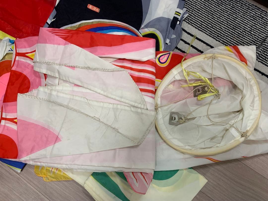 鯉のぼり　旭鯉　使用品　5Mセット　追加鯉付き　こいのぼり