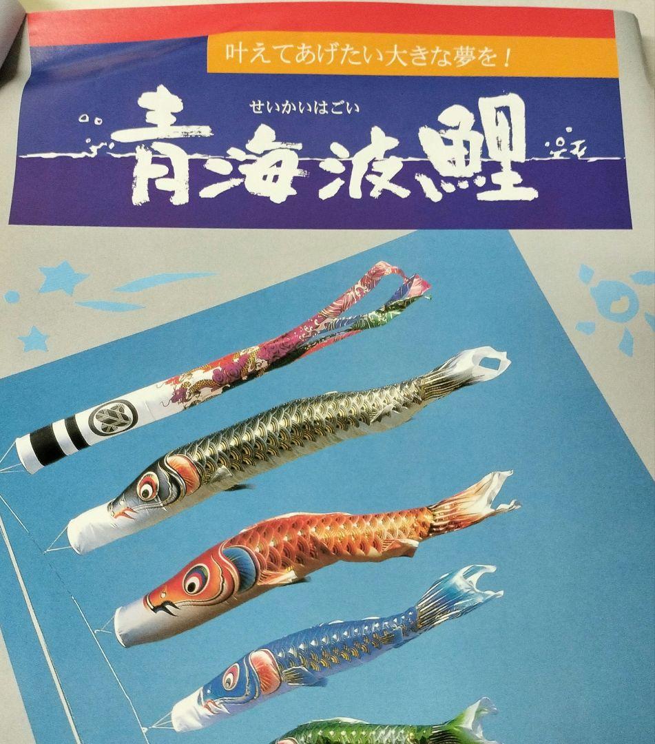 5M鯉のぼり 青海波鯉　雲龍吹き流し