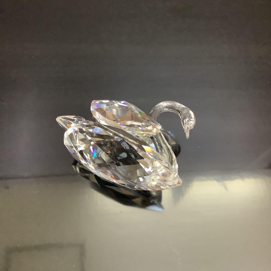mm-3397⑥【SWAROVSKI スワロフスキー　クリスタル　スワン　置物】