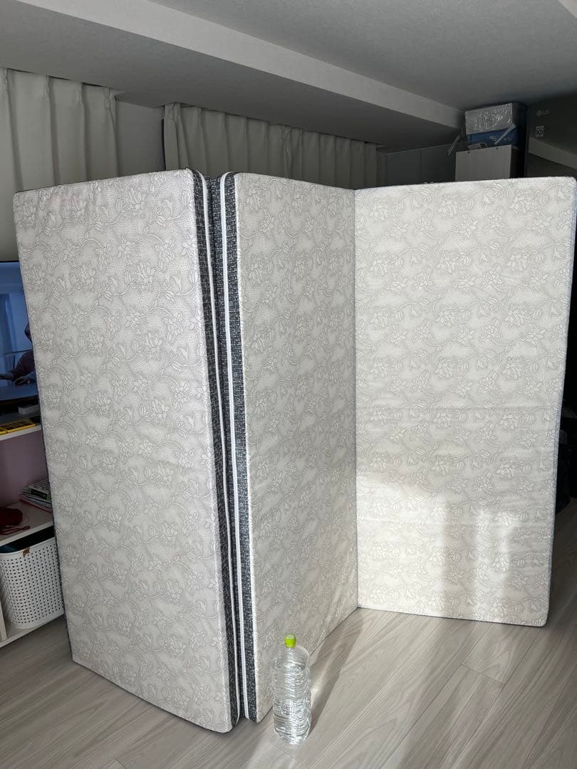 クイーンサイズ 高反発 三つ折りマットレス