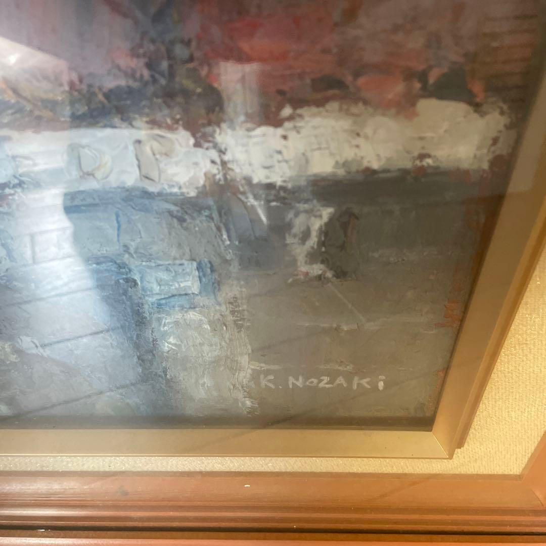 “一日一絵”野崎耕二　油絵６号　“府中の街並み”