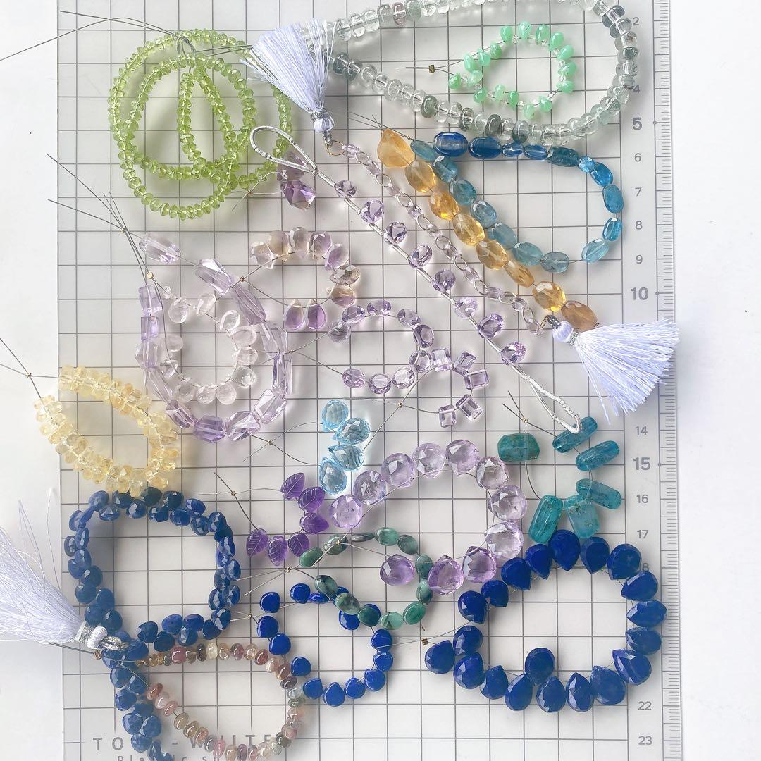 大特価天然石おすそ分け、エメラルド、カイヤナイト、ペリドット、ラピスラズリなど