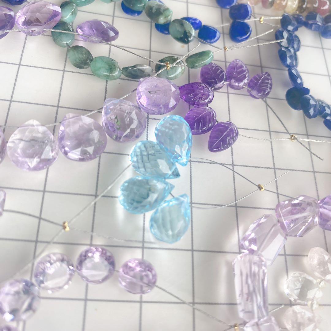 大特価天然石おすそ分け、エメラルド、カイヤナイト、ペリドット、ラピスラズリなど