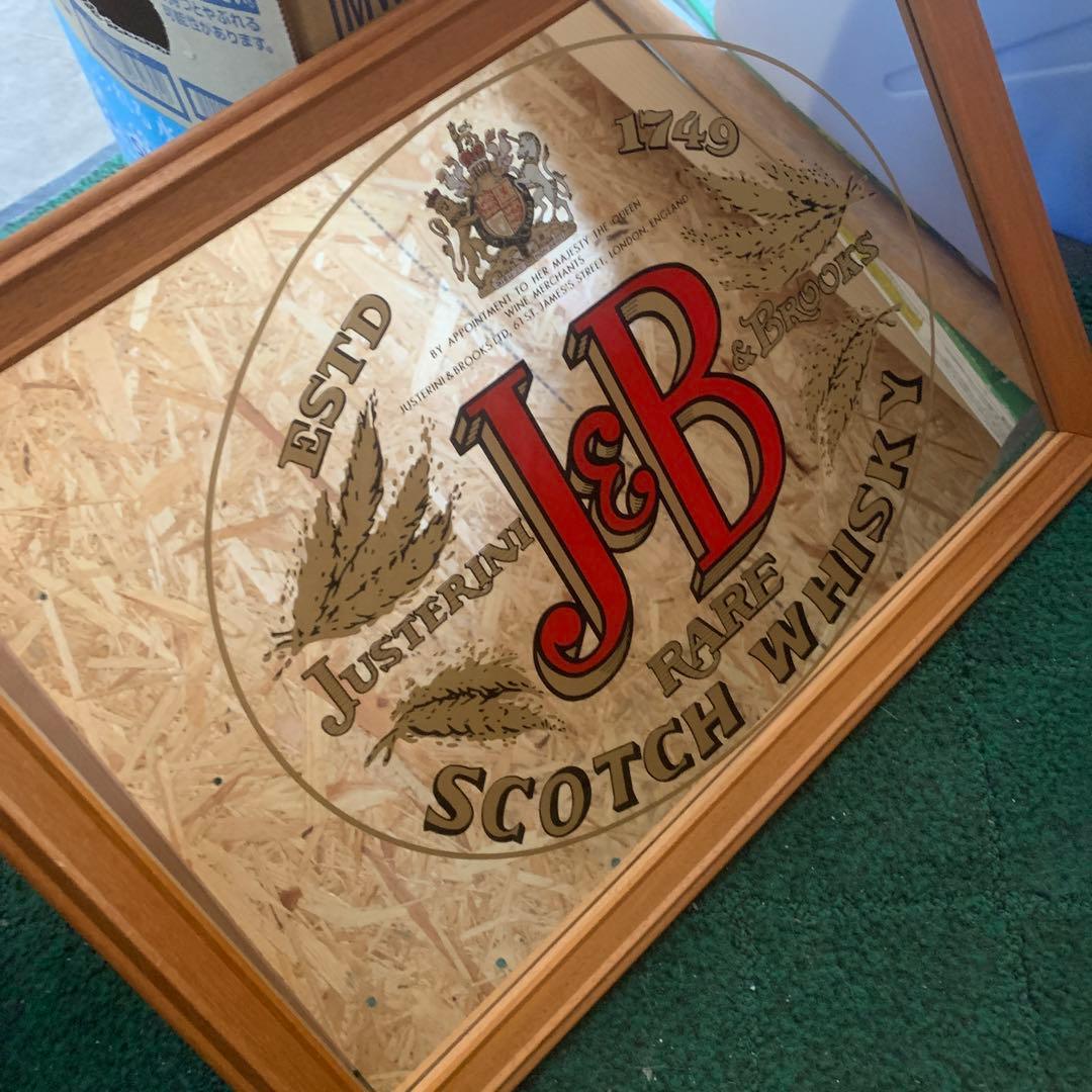 ヴィンテージ　J&B SCOTCH WISKEY パブミラー