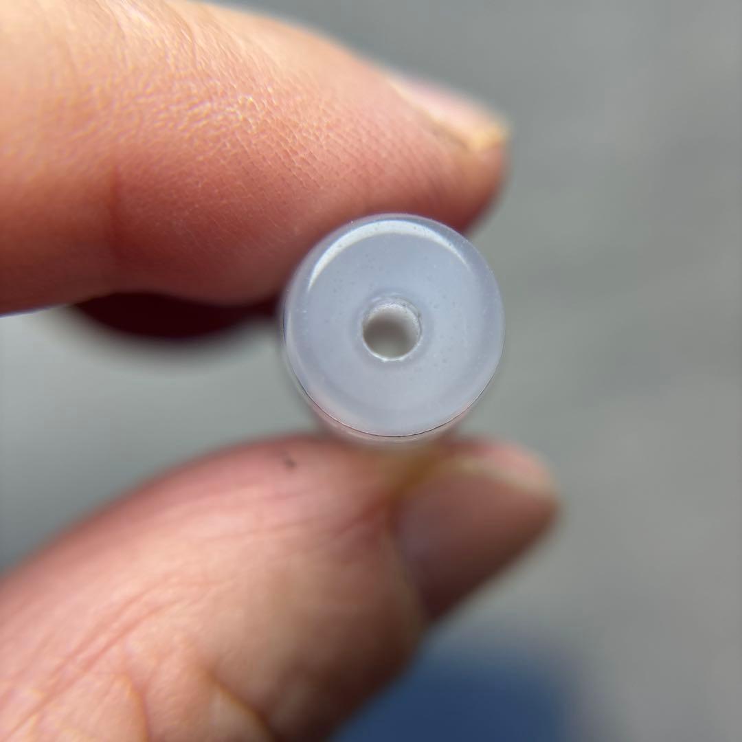 tamago玉髄　銀線白毫天珠　11-96