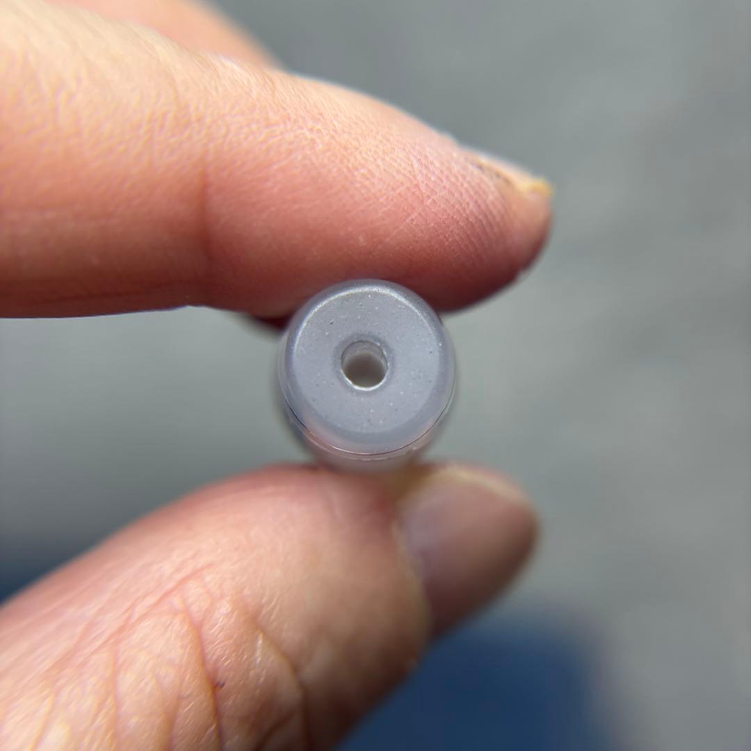 tamago玉髄　銀線白毫天珠　11-96