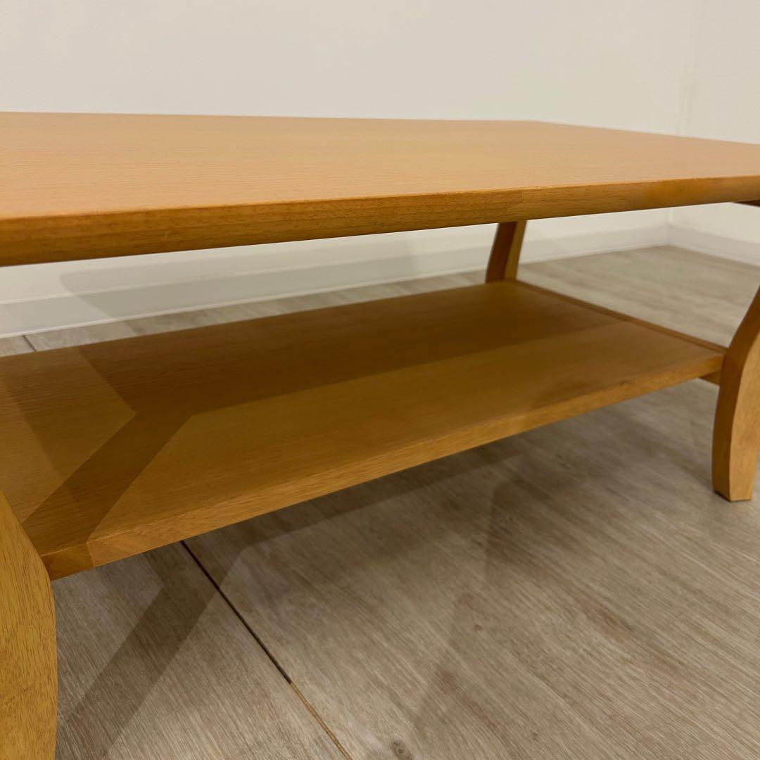 新品☆センターテーブル 北欧風 リビングテーブル 猫脚 コーヒーテーブル 中棚付