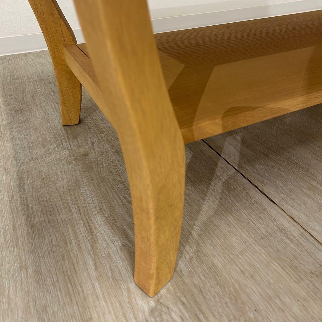 新品☆センターテーブル 北欧風 リビングテーブル 猫脚 コーヒーテーブル 中棚付