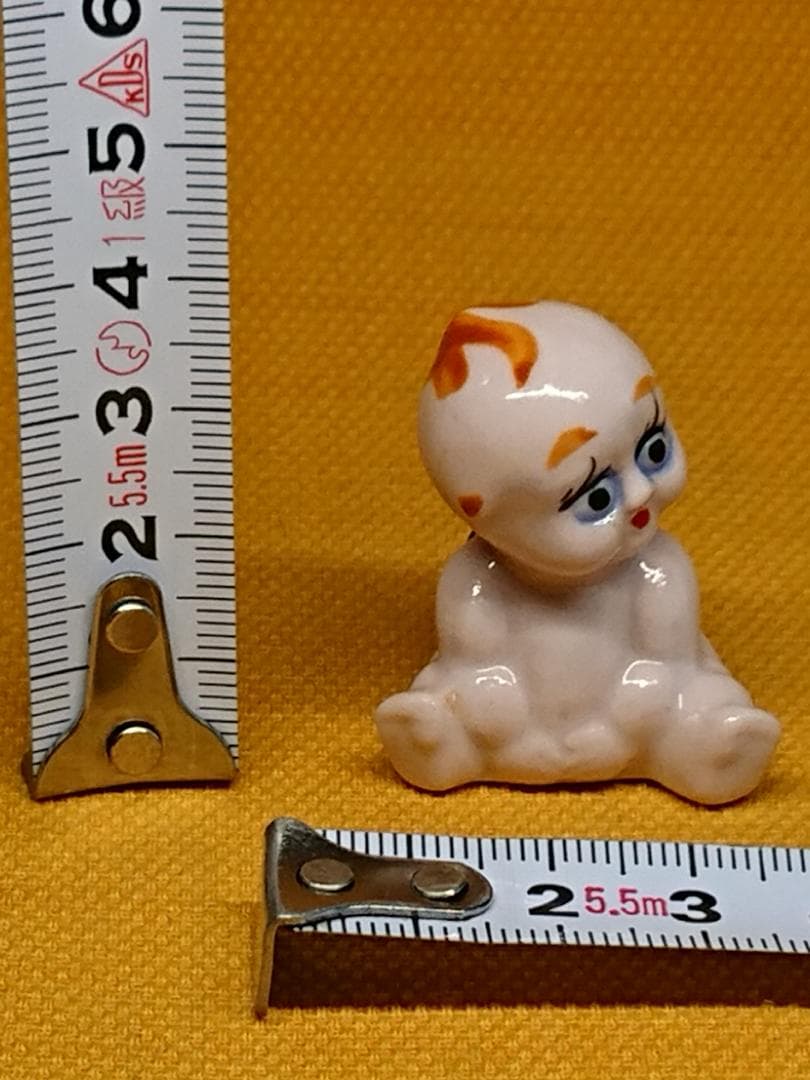 人形　キューピー　天使　陶器　置物　インテリア　工芸品　美術品　A2737