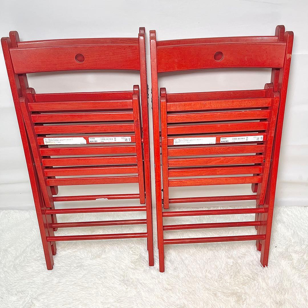 IKEA イケア TERJE テリエ 折りたたみチェア 4脚セット