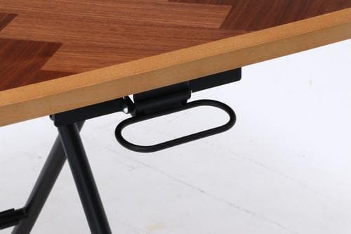 《新品・送料無料》昇降テーブル　シルビア　ツートン