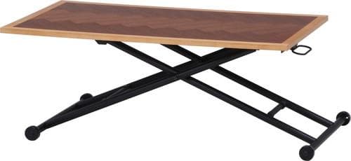 《新品・送料無料》昇降テーブル　シルビア　ツートン