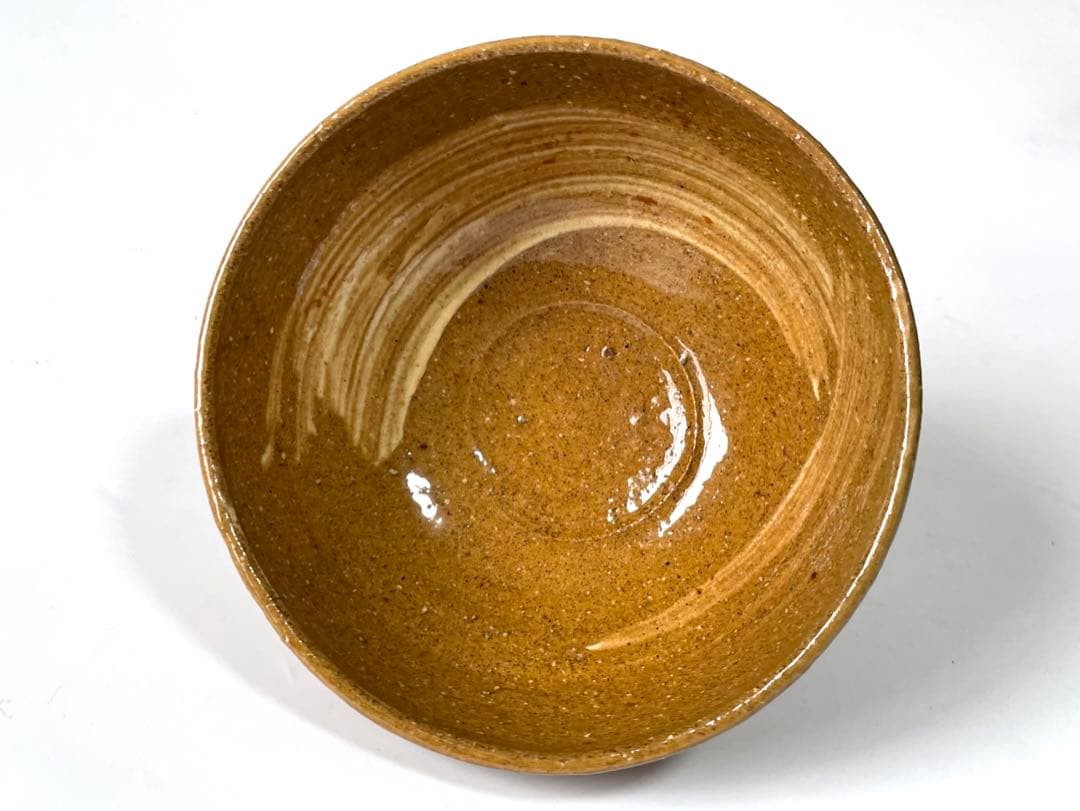 陶芸家 作家物 九代 長岡住右衛門 長岡空味 刷毛目茶碗 伊羅保 出雲