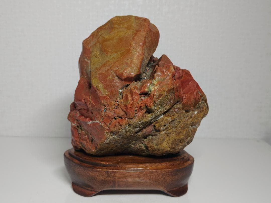 赤玉石 2.3kg 赤石 碧玉 原石 鑑賞石 自然石 誕生石 鉱物 鉱石 水石