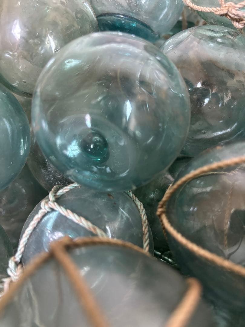 浮き玉　ガラス玉　可愛い小玉❗️ 約5〜6.5㎝❗️100個❗️