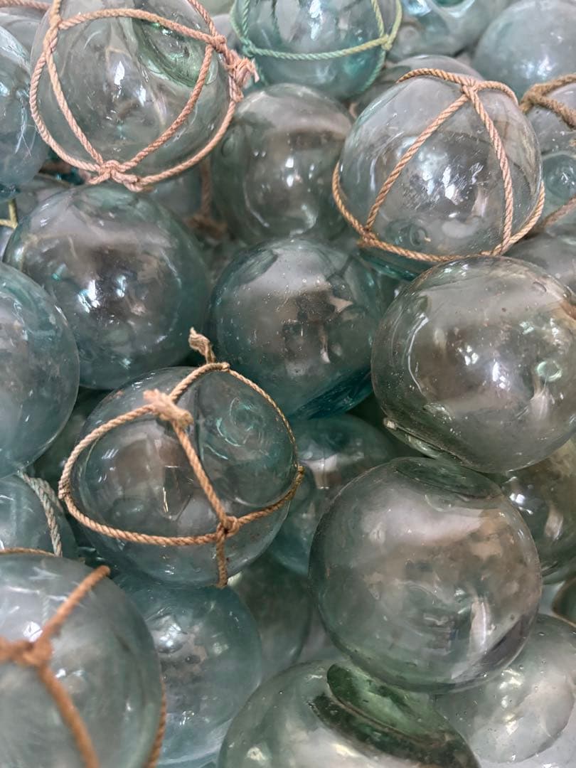 浮き玉　ガラス玉　可愛い小玉❗️ 約5〜6.5㎝❗️100個❗️