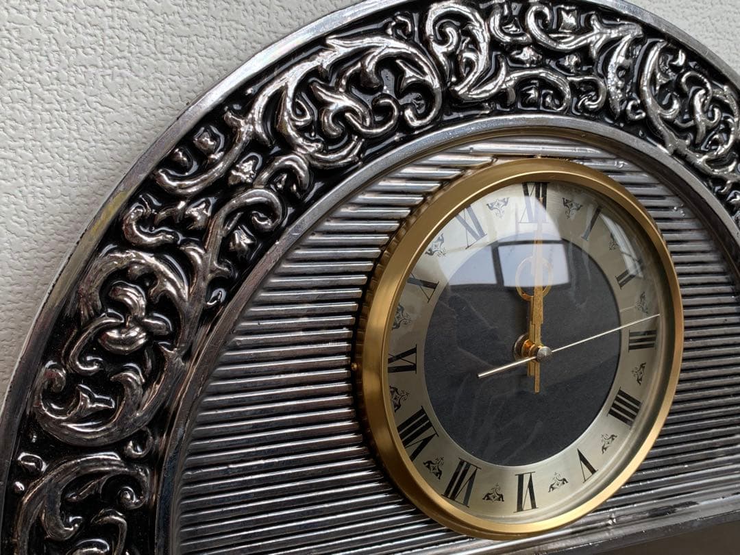 【激レア】SUPER NIKKA 非売品 ヴィンテージ ミラー時計 鏡時計 大型