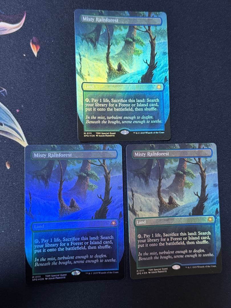 霧深い雨林　英語　フルアート　FOIL 3枚