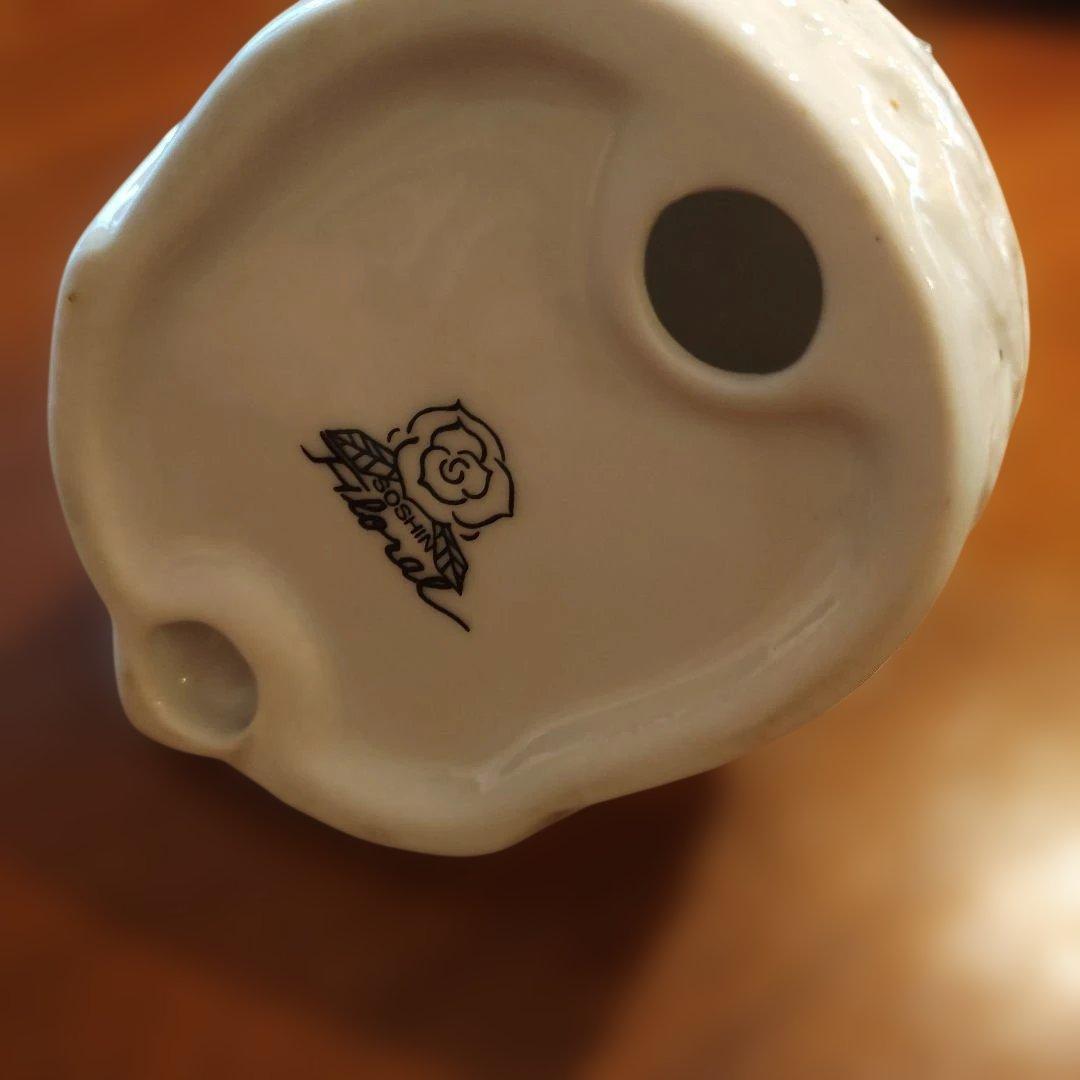 縁起物　フクロウの陶器置物