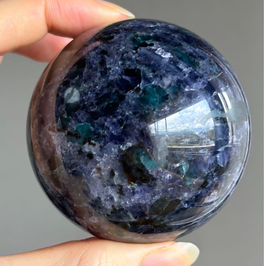 こはみつ様　レア　高品質　アイオライト　カイヤナイト　エメラルド　スフィア