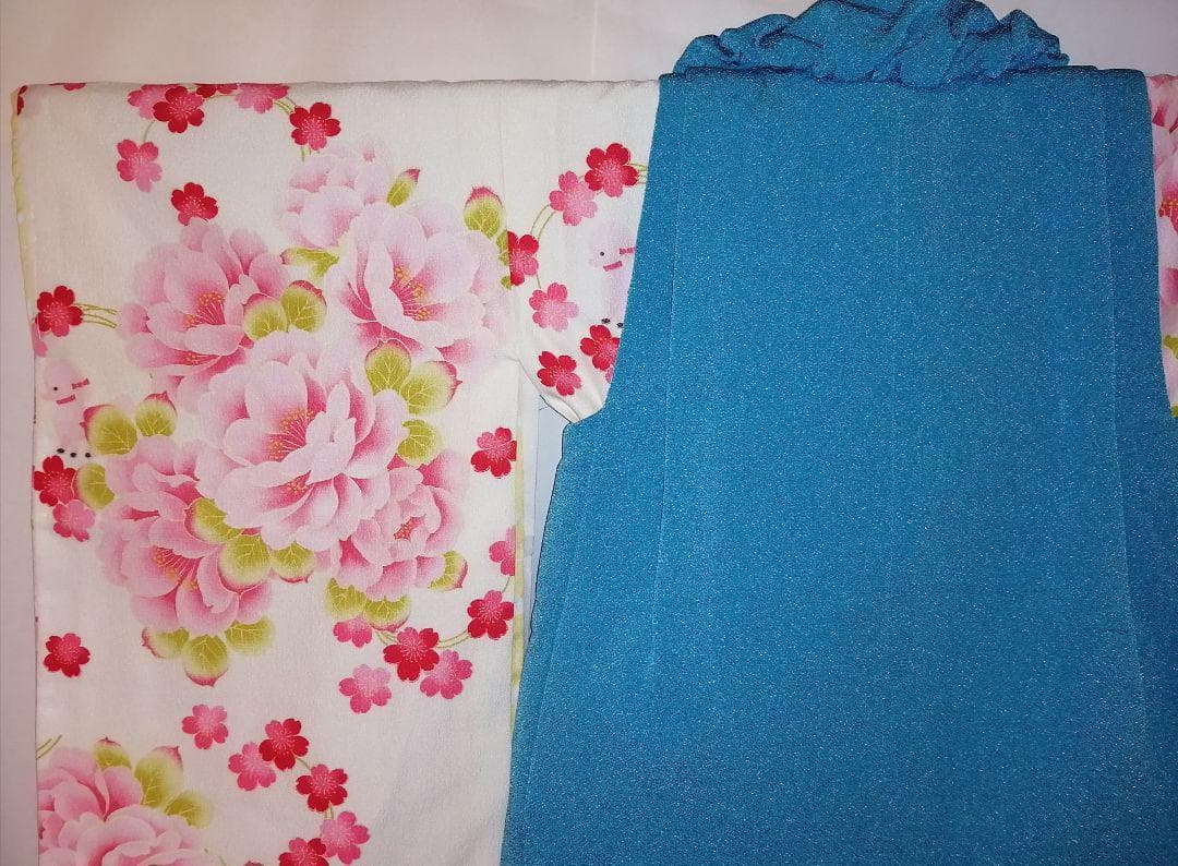 ポンポネット＆JAPAN STYLE 七五三 3歳.着物.被布女の子セット 3⑬