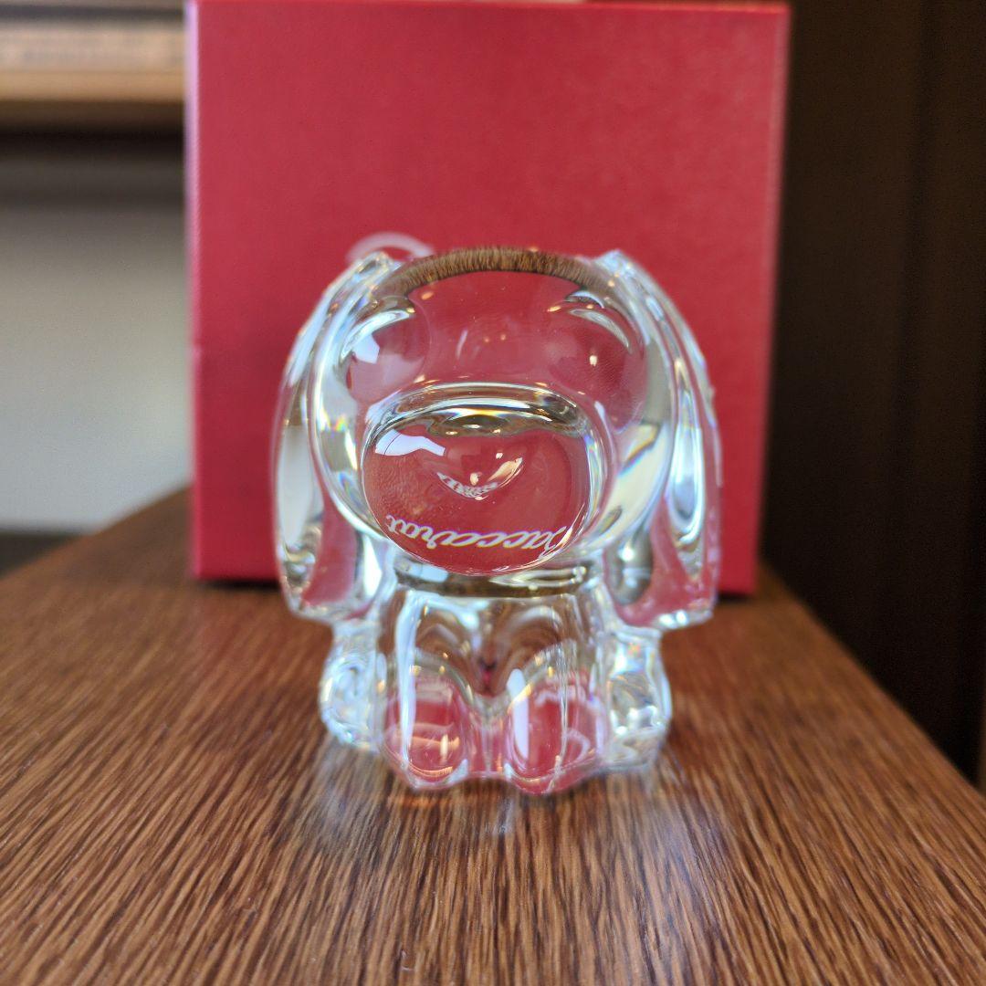 バカラ クリスタル犬の置物