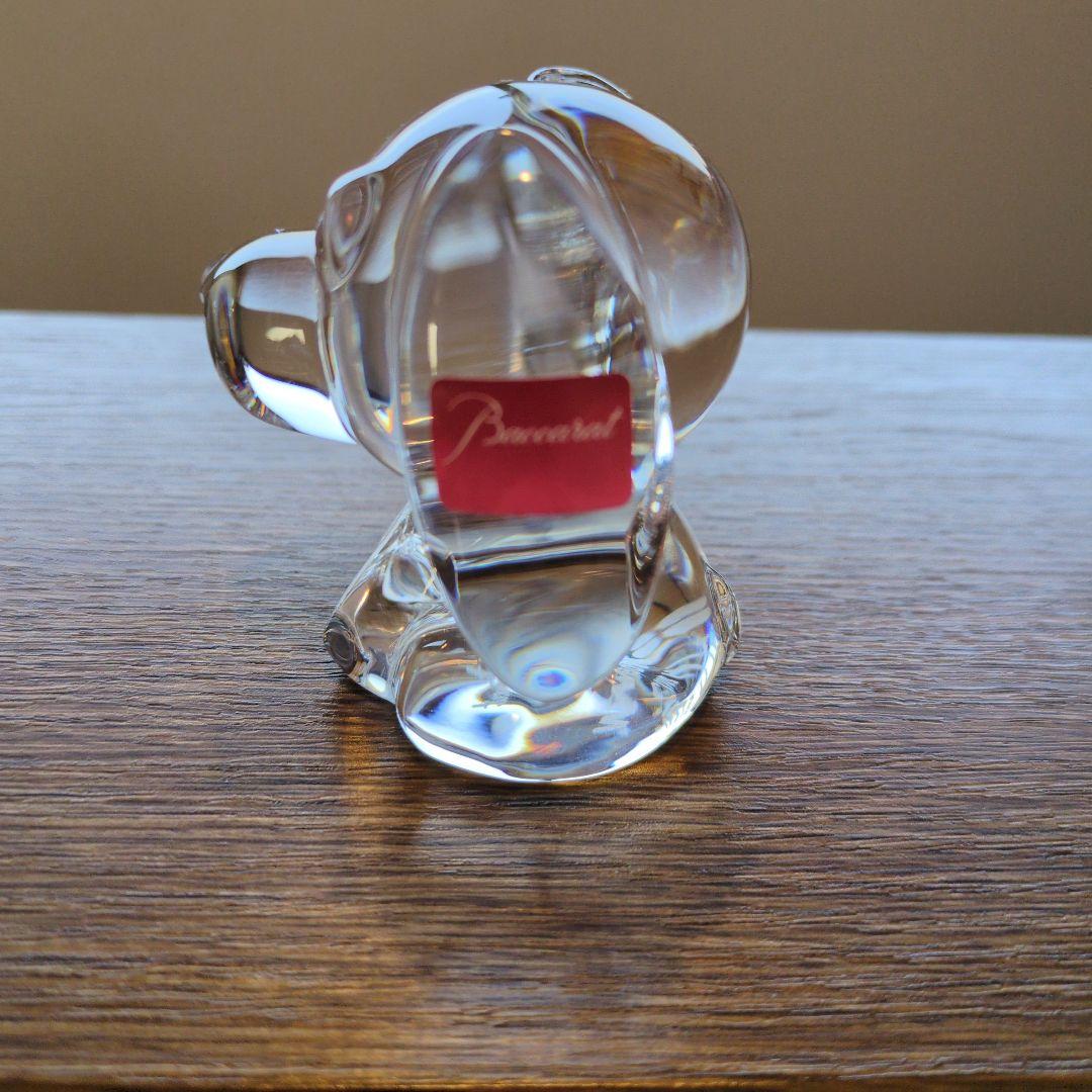 バカラ クリスタル犬の置物