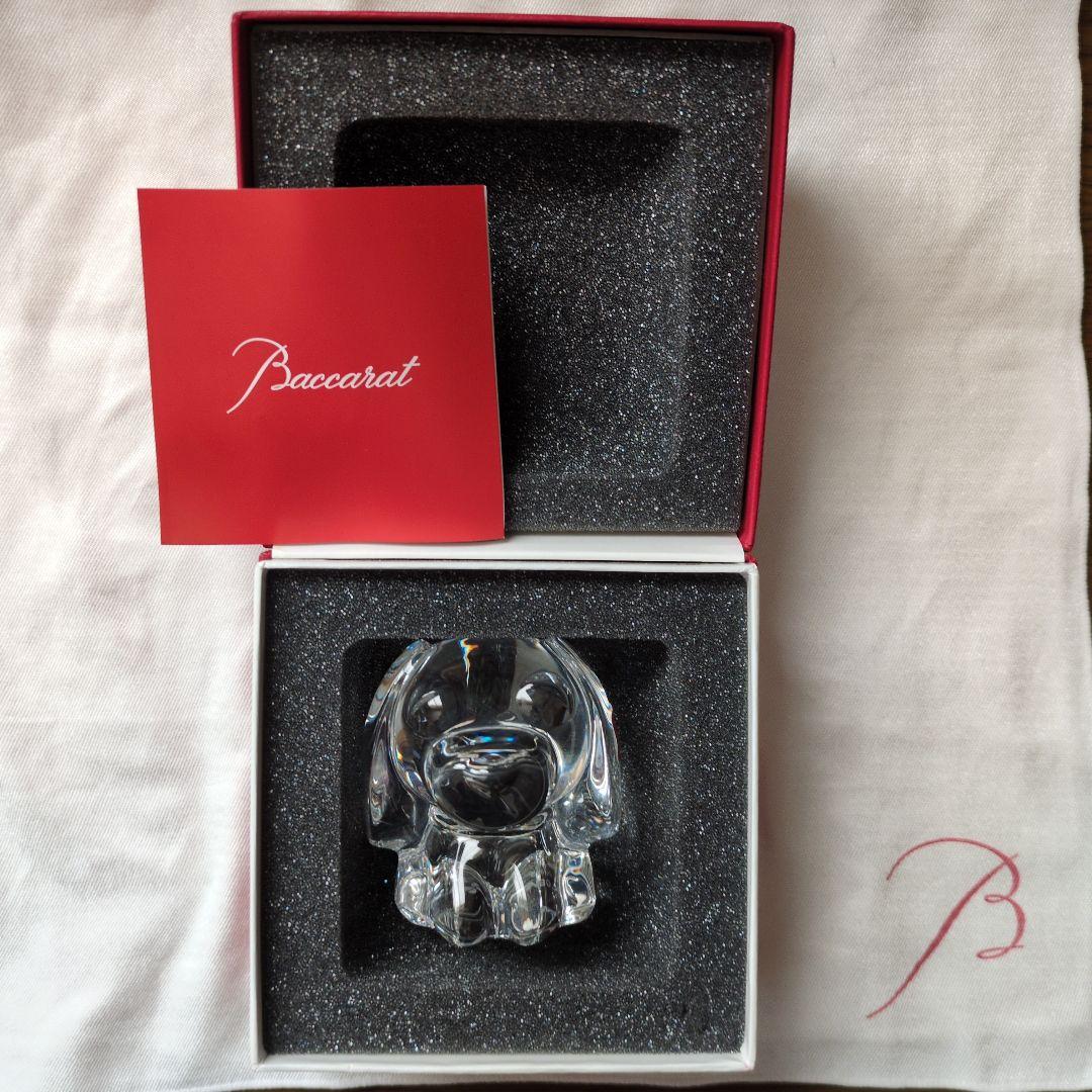 バカラ クリスタル犬の置物