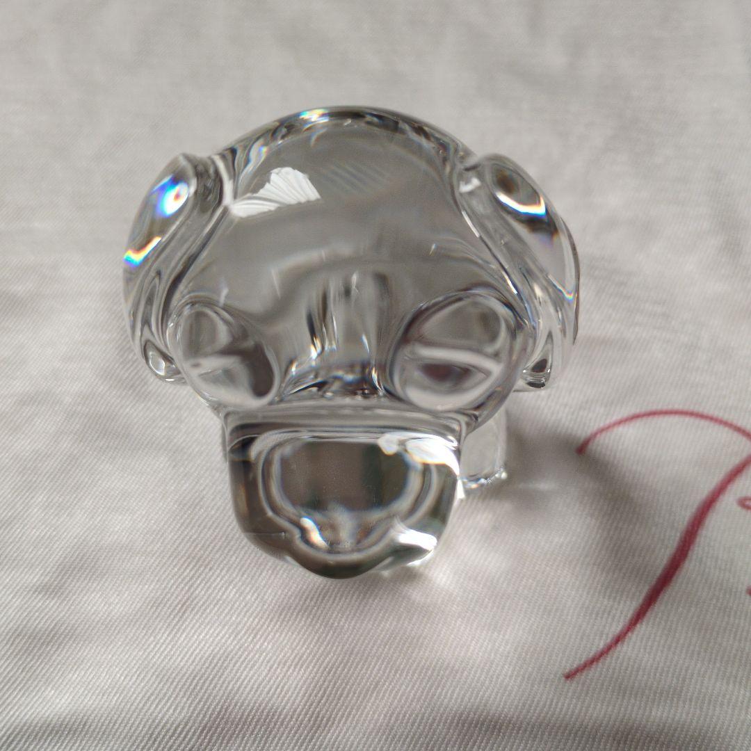 バカラ クリスタル犬の置物