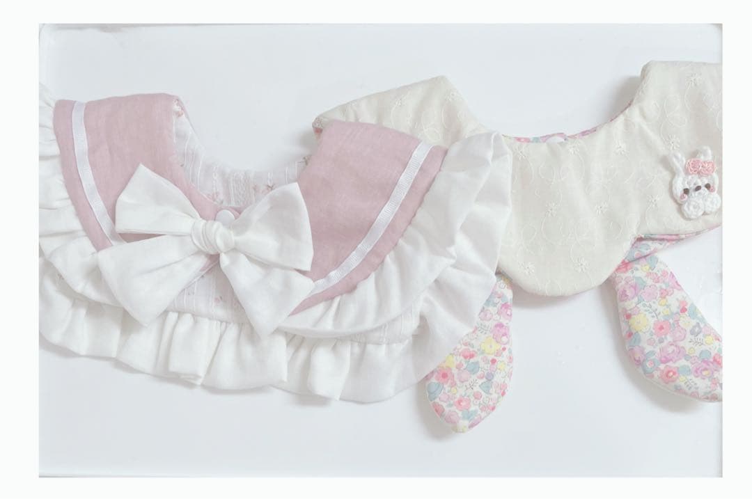 ハンドメイドスタイ　フリルセーラースタイ　ringocco様