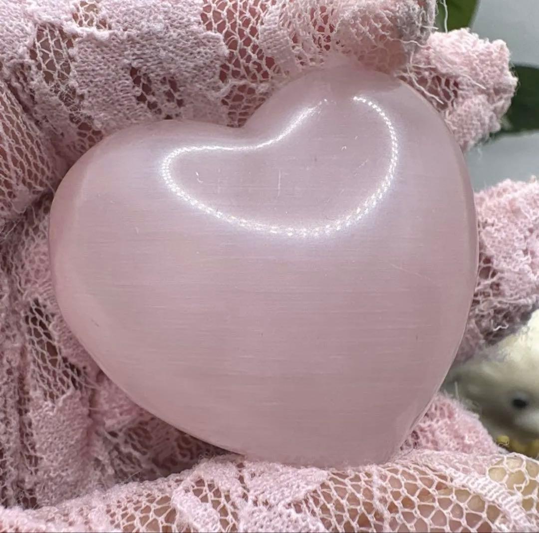 kei☆様ベビーピンクセレナイトハート♡♡No.1914