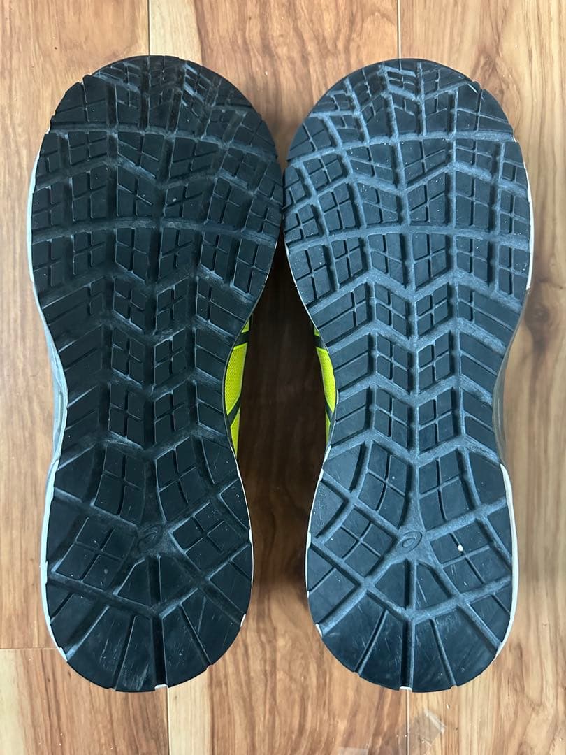 ASICS 蛍光イエロー　安全靴　28cm ⑩
