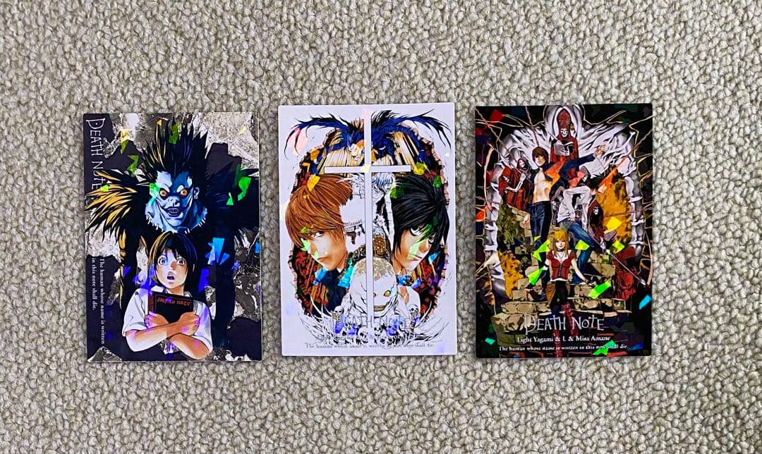 デスノート【レア】カード！夜神月！リューク！L！ミサ！シークレット
