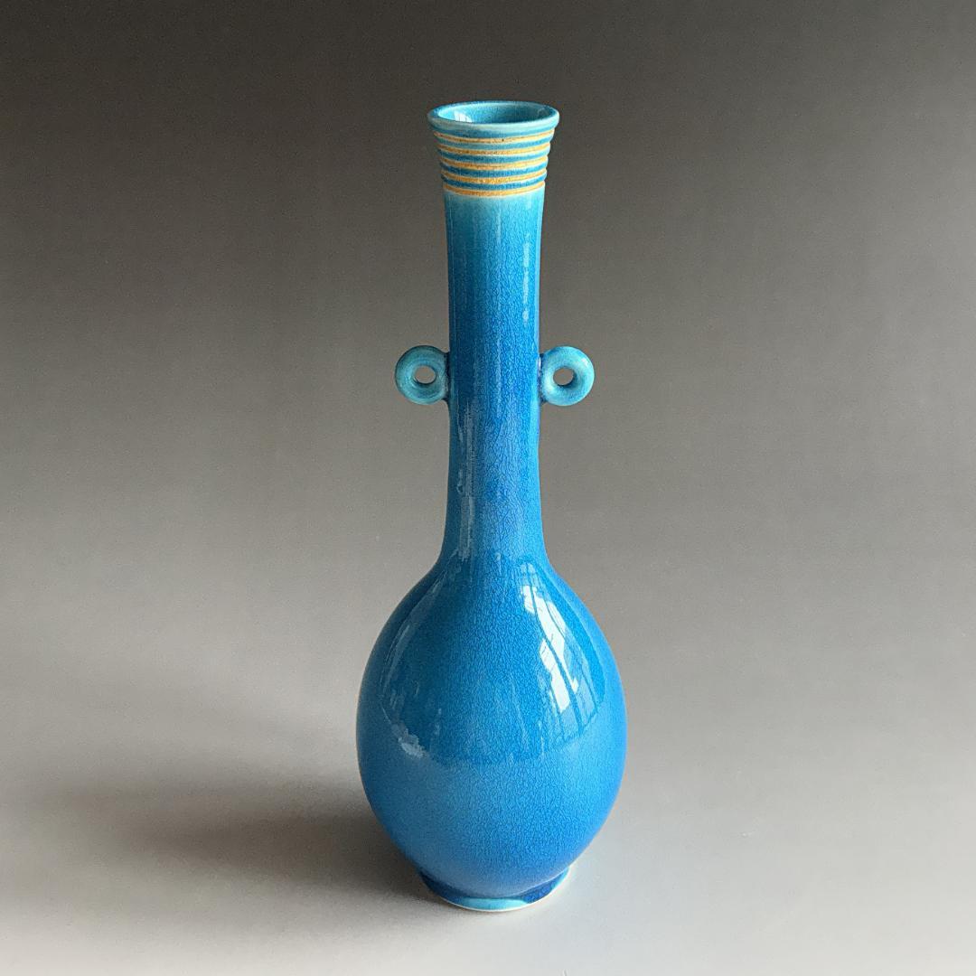 16代永楽善五郎 即全 交趾耳付花入 茶道具 - メルカリ