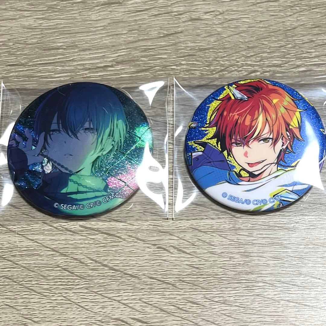 プロセカ グリッター缶バッジ 40a 青柳冬弥 東雲彰人 - メルカリ