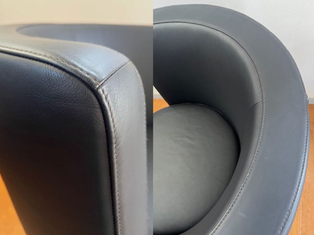 COR CIRCO コア ラウンジチェア ① ポストモダン 革張り 52万 北欧