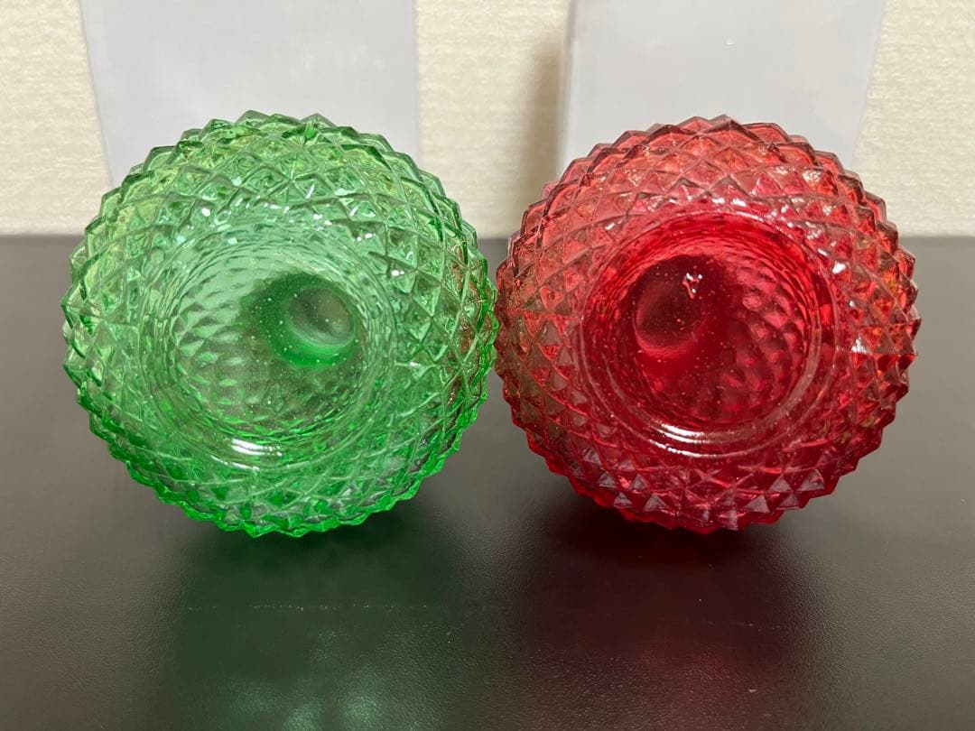 新品未使用ミニランプ　ランプベルジェオイル 使用可能　2個セット　緑と赤